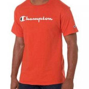 Champion Spicy Orange Classic T-shirt Script Logo size Small